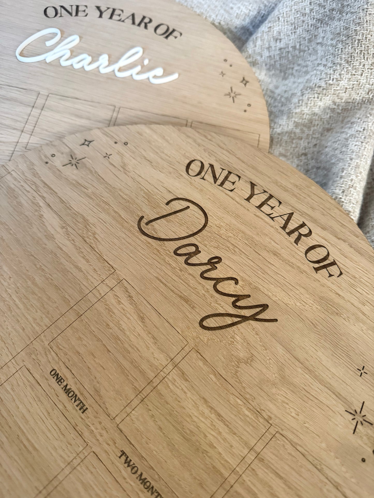 Personalised First Year Photo Board