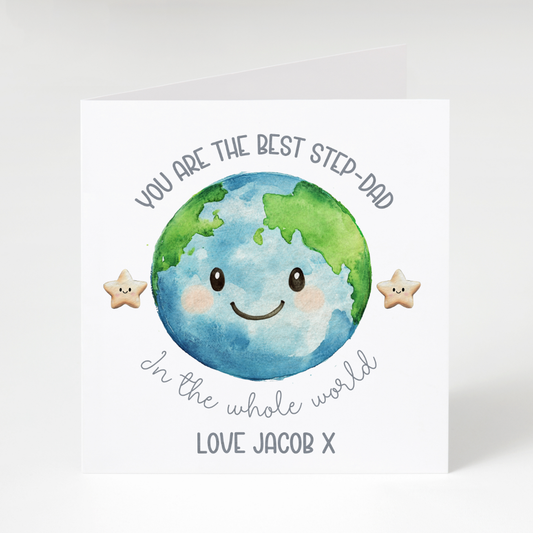 Personalised "best in the whole world" Father’s Day Card