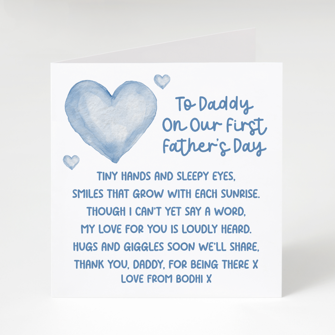 Personalised First Father’s Day Card