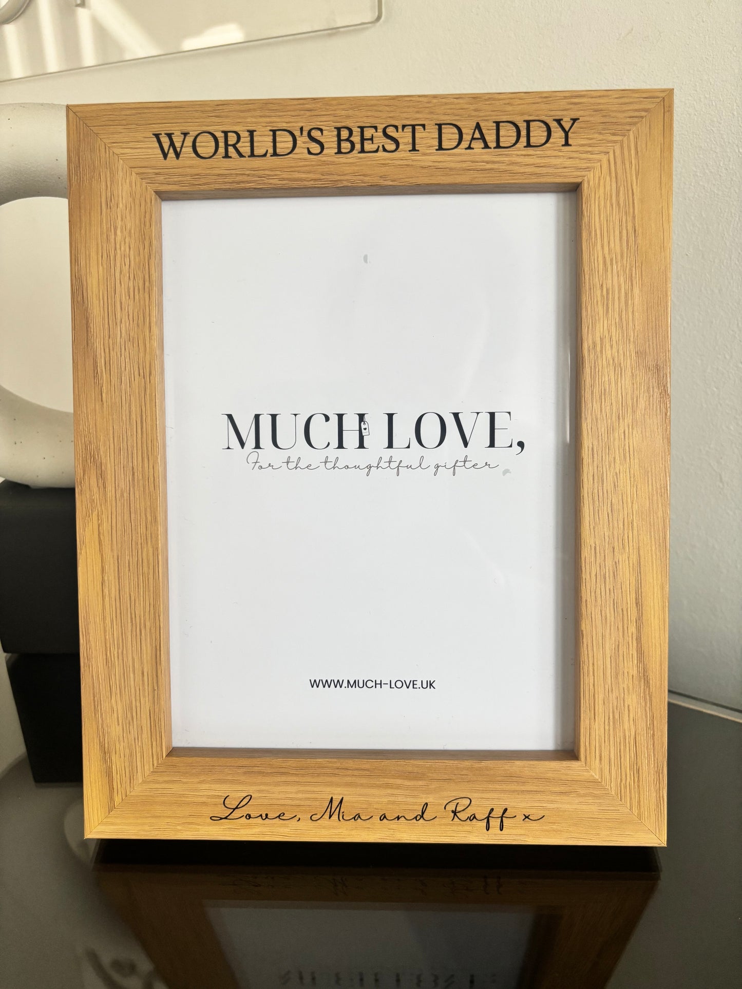Personalised Engraved Father’s Day Photo Frame | 8x6 Photo