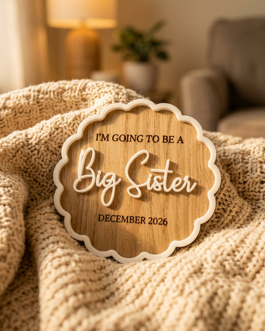 Big Brother or Big Sister Pregnancy Announcement Sign